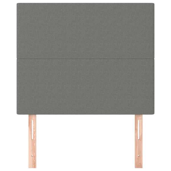 vidaXL Headboard Dark Grey 80 x 5 x 118/128 cm Fabric