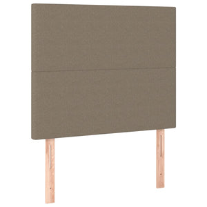 vidaXL Headboard Taupe 80x5x118/128 cm Fabric