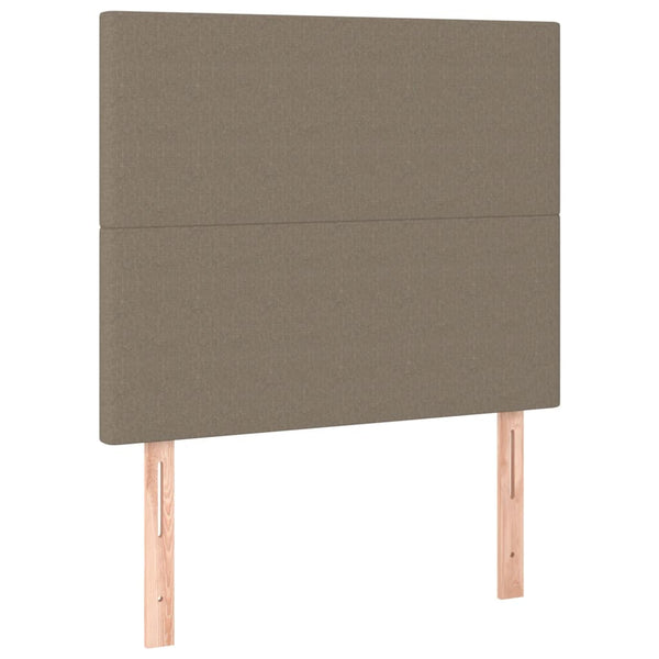 vidaXL Headboard Taupe 80x5x118/128 cm Fabric