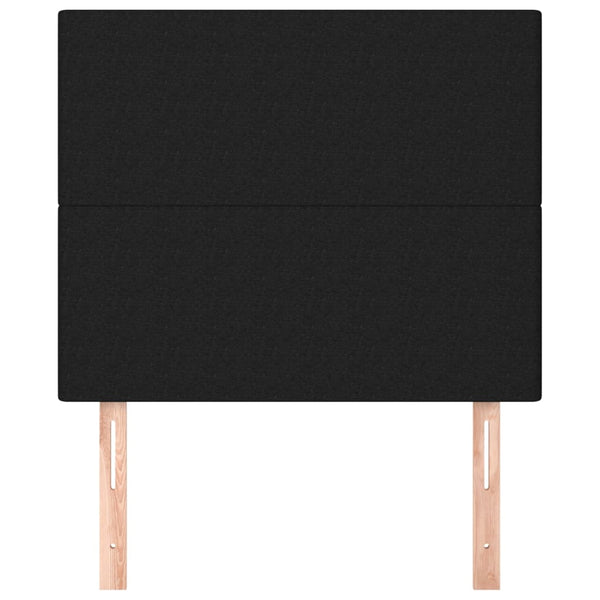 vidaXL Headboard Black 90x5x118/128 cm Fabric