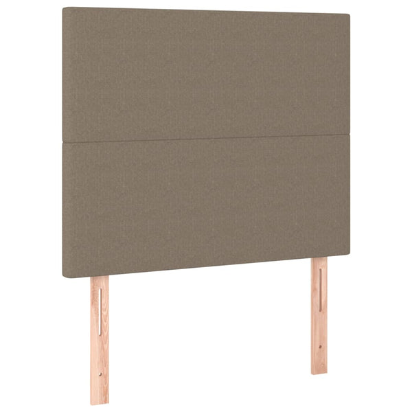 vidaXL Headboard Taupe 90x5x118/128 cm Fabric