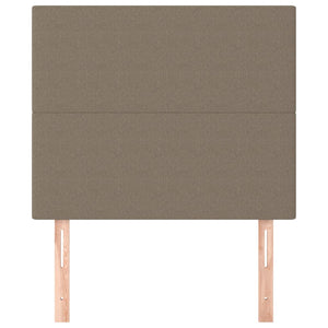 vidaXL Headboard Taupe 90x5x118/128 cm Fabric