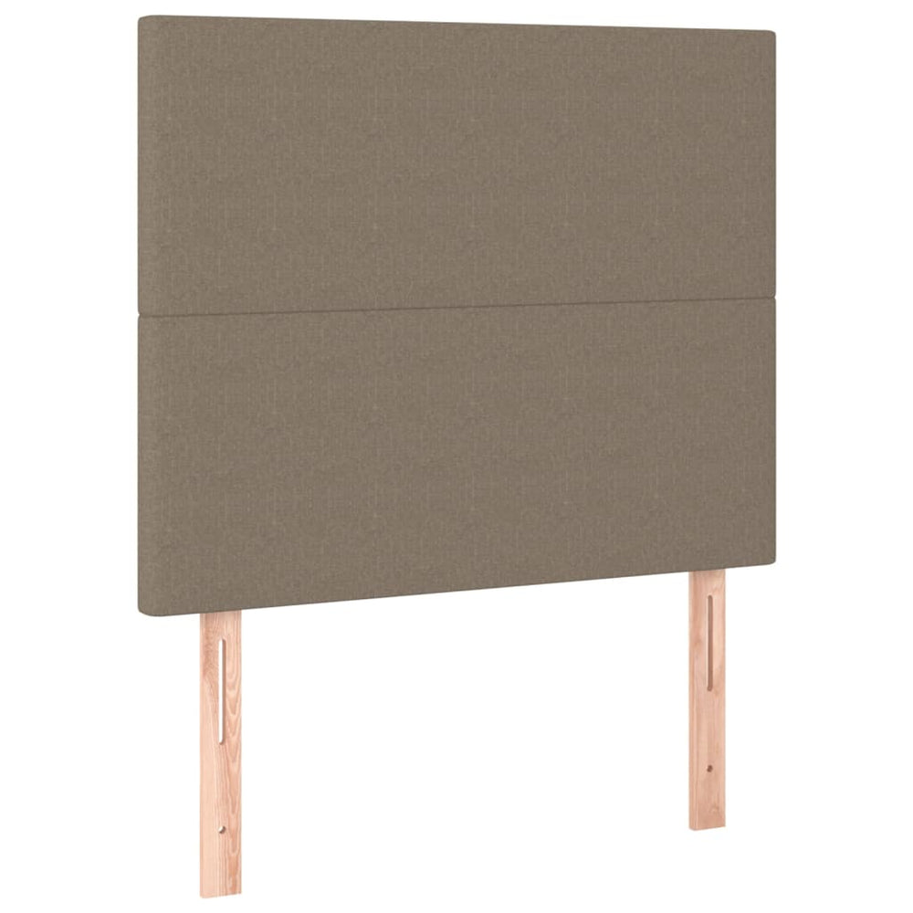 vidaXL Headboard Taupe 100x5x118/128 cm Fabric