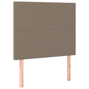 vidaXL Headboard Taupe 100x5x118/128 cm Fabric