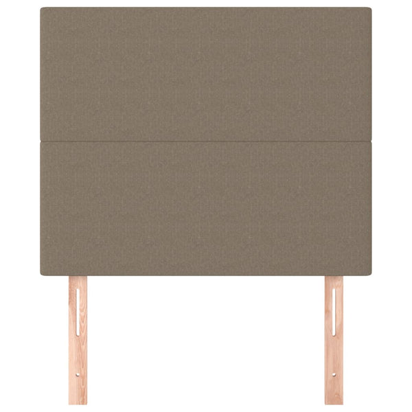 vidaXL Headboard Taupe 100x5x118/128 cm Fabric
