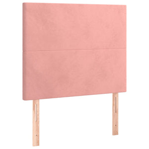 vidaXL Headboard Pink 80x5x118/128 cm Velvet