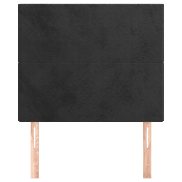 vidaXL Headboard Black 90x5x118/128 cm Velvet