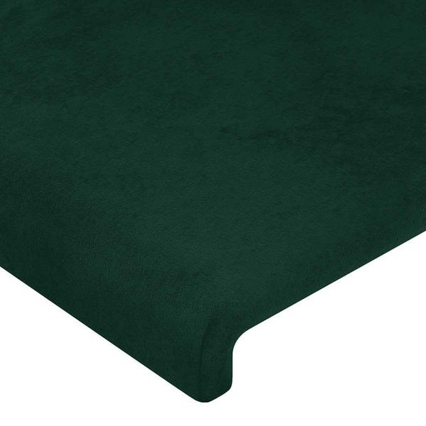 vidaXL Headboard Dark Green 100x5x118/128 cm Velvet