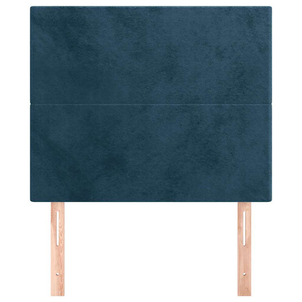 vidaXL Headboard Dark Blue 100x5x118/128 cm Velvet