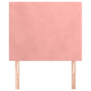 vidaXL Headboard Pink 100 x 5 x 118/128 cm Velvet