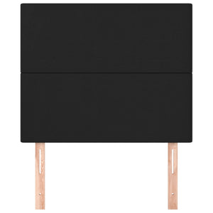vidaXL Headboard Black 80x5x118/128 cm Faux Leather