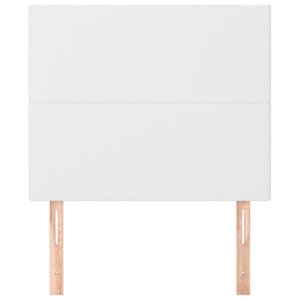 vidaXL Headboard White 80x5x118/128 cm Faux Leather