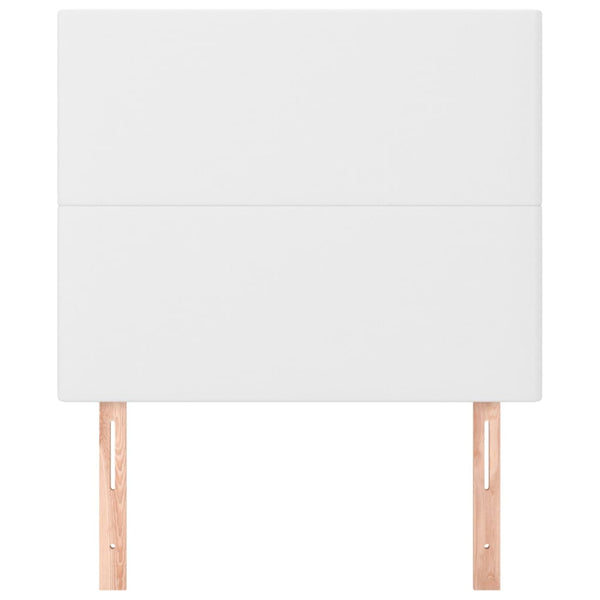 vidaXL Headboard White 80x5x118/128 cm Faux Leather
