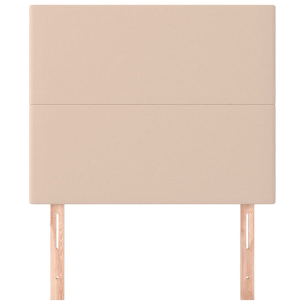vidaXL Headboard Cappuccino 80x5x118/128 cm Faux Leather