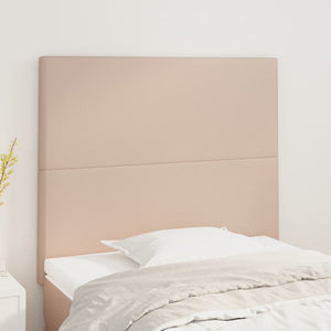 vidaXL Headboard Cappuccino 80x5x118/128 cm Faux Leather
