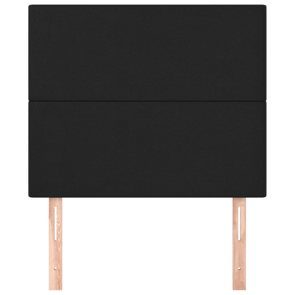 vidaXL Headboard Black 90x5x118/128 cm Faux Leather