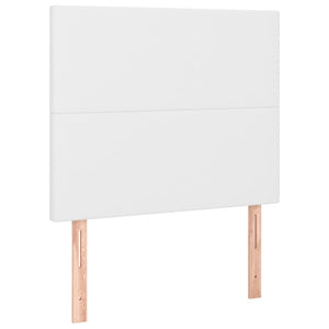 vidaXL Headboard White 90x5x118/128 cm Faux Leather