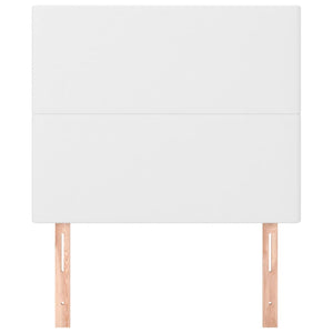 vidaXL Headboard White 90x5x118/128 cm Faux Leather