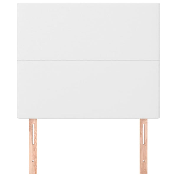 vidaXL Headboard White 90x5x118/128 cm Faux Leather