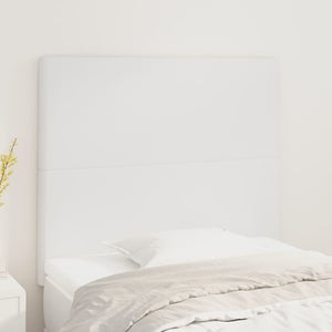 vidaXL Headboard White 90x5x118/128 cm Faux Leather