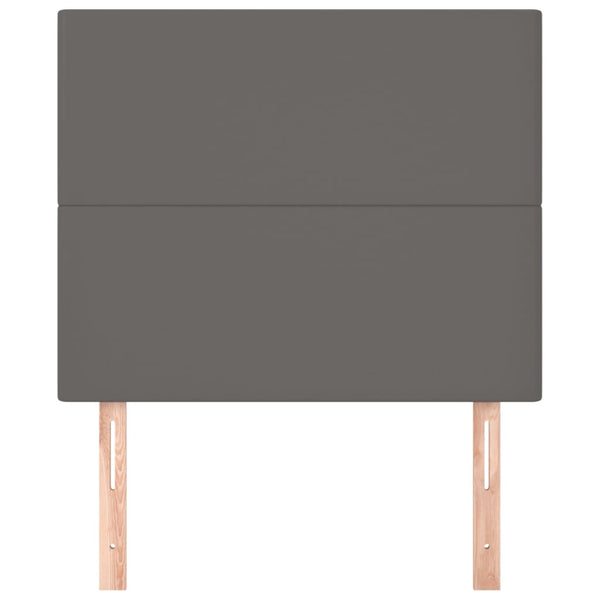 vidaXL Headboard Grey 90x5x118/128 cm Faux Leather