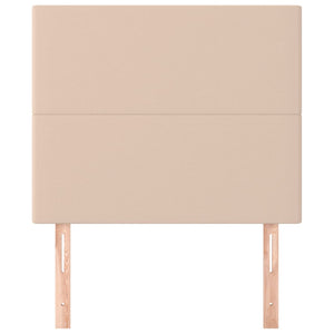 vidaXL Headboard Cappuccino 90x5x118/128 cm Faux Leather