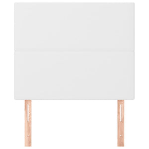 vidaXL Headboard White 100x5x118/128 cm Faux Leather