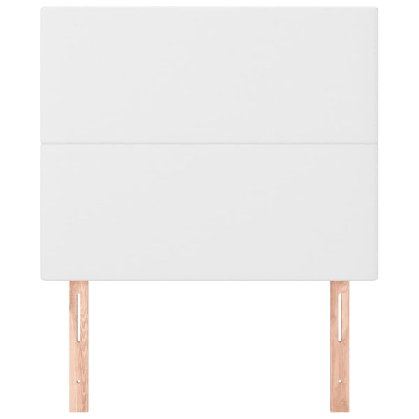 vidaXL Headboard White 100x5x118/128 cm Faux Leather