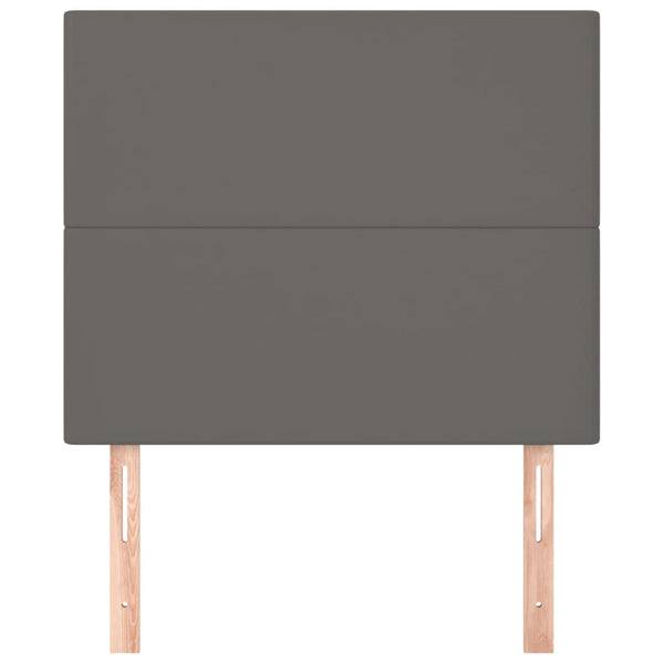 vidaXL Headboard Grey 100x5x118/128 cm Faux Leather