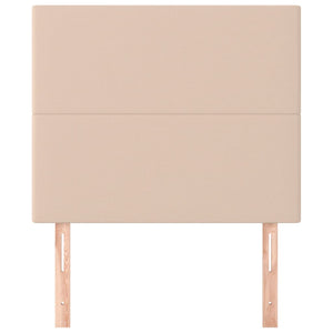 vidaXL Headboard Cappuccino 100x5x118/128 cm Faux Leather