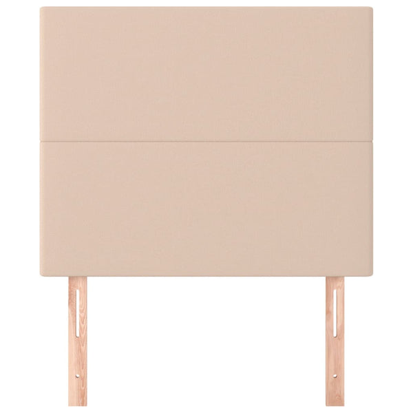vidaXL Headboard Cappuccino 100x5x118/128 cm Faux Leather