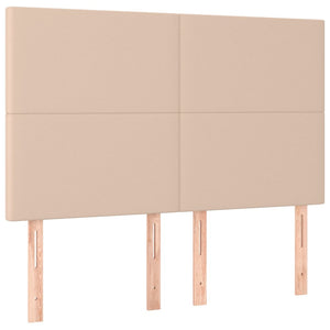 vidaXL Headboard Cappuccino 144x5x118/128 cm Faux Leather