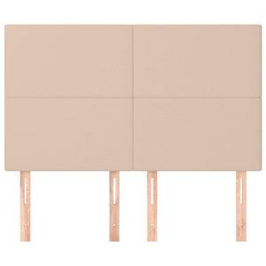 vidaXL Headboard Cappuccino 144x5x118/128 cm Faux Leather