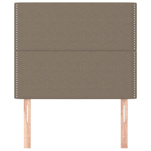 vidaXL Headboard Taupe 100x5x118/128 cm Fabric