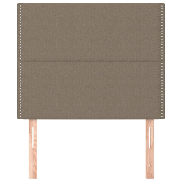 vidaXL Headboard Taupe 100x5x118/128 cm Fabric