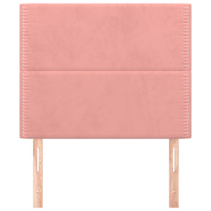 vidaXL Headboard Pink 80x5x118/128 cm Velvet