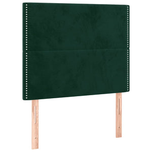vidaXL Headboard Dark Green 90x5x118/128 cm Velvet
