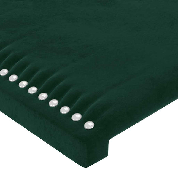 vidaXL Headboard Dark Green 90x5x118/128 cm Velvet