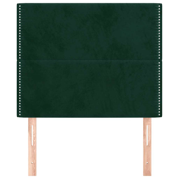 vidaXL Headboard Dark Green 100x5x118/128 cm Velvet
