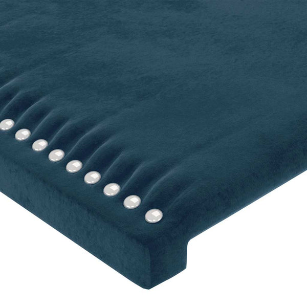 vidaXL Headboard Dark Blue 100x5x118/128 cm Velvet