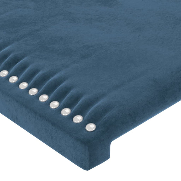 vidaXL Headboard Dark Blue 180x5x118/128 cm Velvet