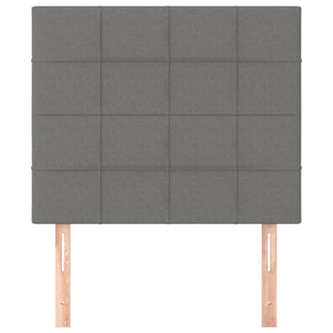 vidaXL Headboard Dark Grey 80 x 5 x 118/128 cm Fabric