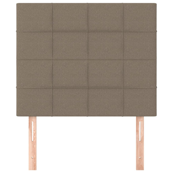 vidaXL Headboard Taupe 80x5x118/128 cm Fabric