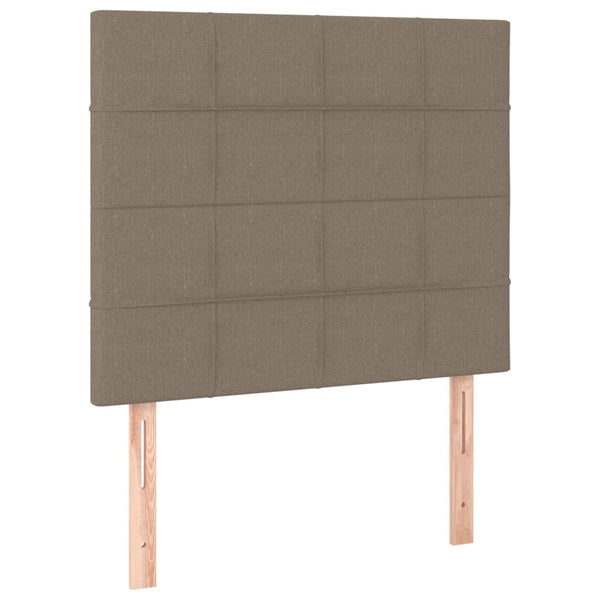 vidaXL Headboard Taupe 90x5x118/128 cm Fabric