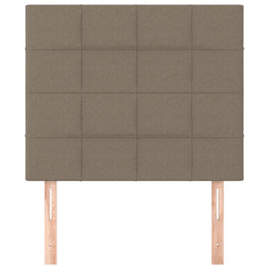 vidaXL Headboard Taupe 90x5x118/128 cm Fabric