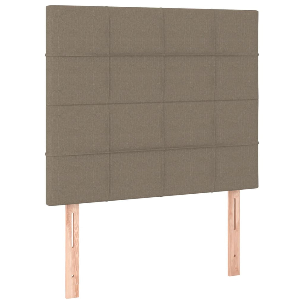 vidaXL Headboard Taupe 100x5x118/128 cm Fabric