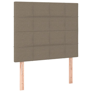 vidaXL Headboard Taupe 100x5x118/128 cm Fabric
