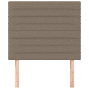 vidaXL Headboard Taupe 80x5x118/128 cm Fabric