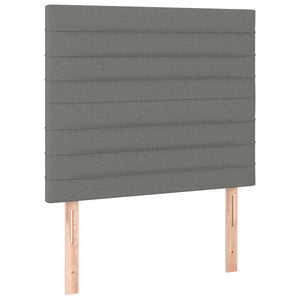 vidaXL Headboard Dark Grey 90 x 5 x 118/128 cm Fabric