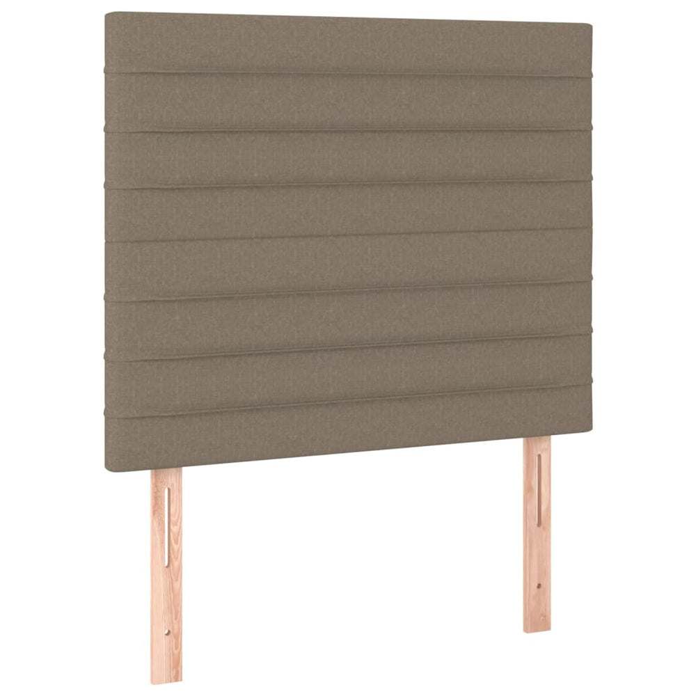 vidaXL Headboard Taupe 90x5x118/128 cm Fabric